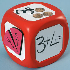Giant Wipe Clean Magnetic Dice Single  hi-res