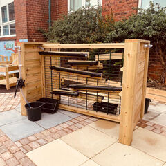 Outdoor Wooden Water Channelling Unit H117 x W203cm  hi-res