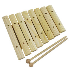 Wooden Xylophone With Engraved Notes Names  hi-res