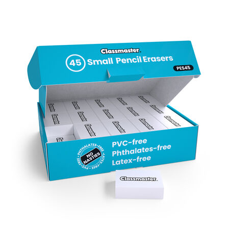 Latex Free Soft Pencil Eraser Latex Free 28 x 19 x 9mm 45pk  hi\-res