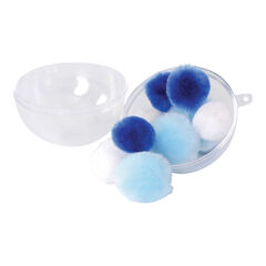 Clear Fillable Acrylic Christmas Baubles 65mm 12pk  hi-res