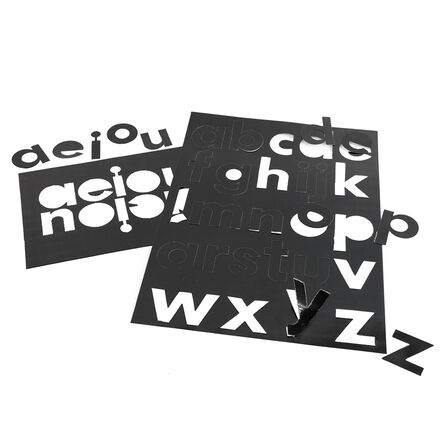 Black Gloss Card Display Letters 310pk  hi\-res