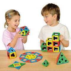 Magnetic Polydron Recycled Shape Construction Sets  hi-res