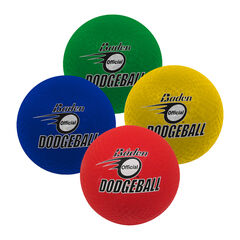Baden Soft Rubber Dodgeballs Size 7 4pk  hi-res