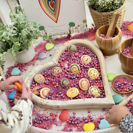 Yellow Door Kindness Heart Stones 16pk  hi\-res