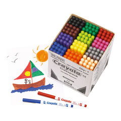 Crayola Supertips Colouring Pens Assorted 144pk  hi-res