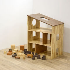 Small World Giant Wooden Dollhouse & Furniture Set  hi-res