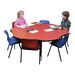 Tuf\-Top™ Height Adjustable Flower Shaped Table  hi\-res