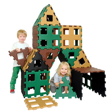 Polydron XL Giant Outdoor Natural Recycled Set 36pk  hi\-res