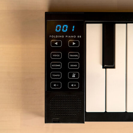 88 Key Folding Piano \- Black  hi\-res