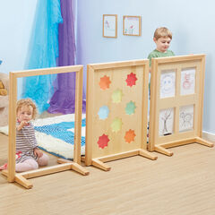 Wooden Activity Screen Room Dividers 3pk  hi-res