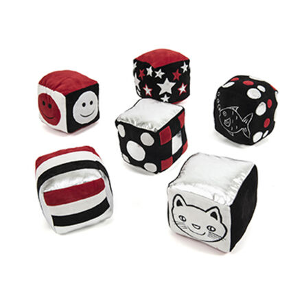 TTS Baby Black \x26 White Soft Cubes 6pk  hi\-res