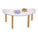 Essentials White Semi Circle Table  hi\-res