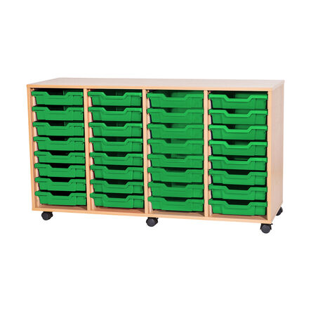 Mobile Quad Tray Storage Unit 32 Trays  hi\-res