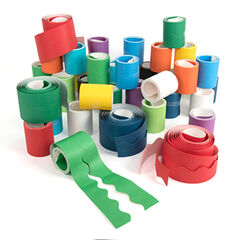 Bordette&reg; Card Scalloped Border Rolls Assorted 36pk  hi-res