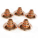 TTS Sensory Mirrored Stacking Pebbles Bronze 4pk Bronze hi\-res