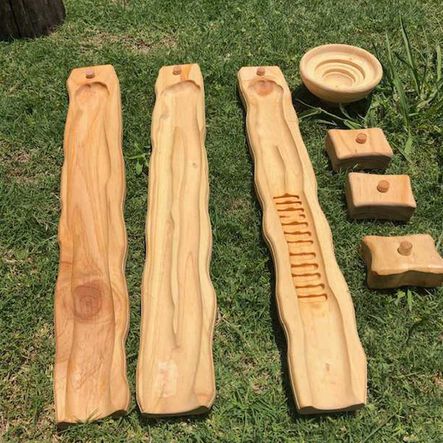 Explore Nook Messy Play Wooden Water Ways Channelling Set  hi\-res