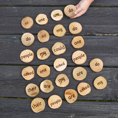 Wooden 100 High Frequency Word Pieces  hi-res