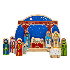 Starry Night Nativity Set with 10 Characters  hi-res
