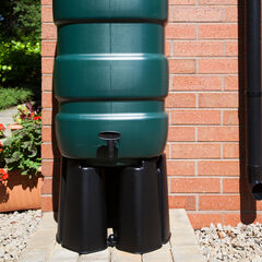 100L Water Butt complete with stand  hi-res