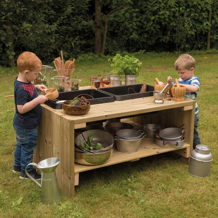 Outdoor Wooden Group Discovery Table  hi\-res