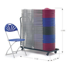 2000 Folding Chair 40 pk and Trolley Bundle Deal  hi-res
