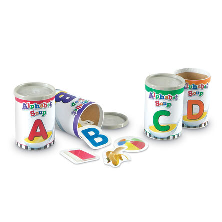 Learning Resources Alphabet Soup Sorters 26pk  hi\-res