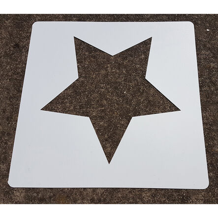 Social Distancing Playground Footprint Stencils 10pk  hi\-res