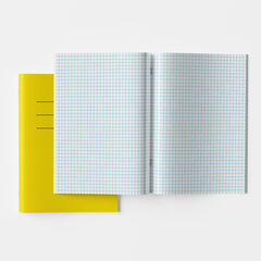 A4 Choice Exercise Book 7mm Squares 80pg Yellow 100pk Yellow hi-res