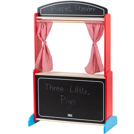 Role Play Wooden Puppet Theatre  hi\-res