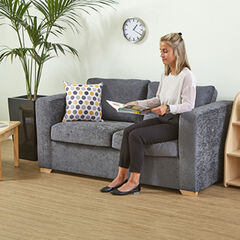 Adult Sized Sofa Grey H760 x W660 x L1370mm  hi-res