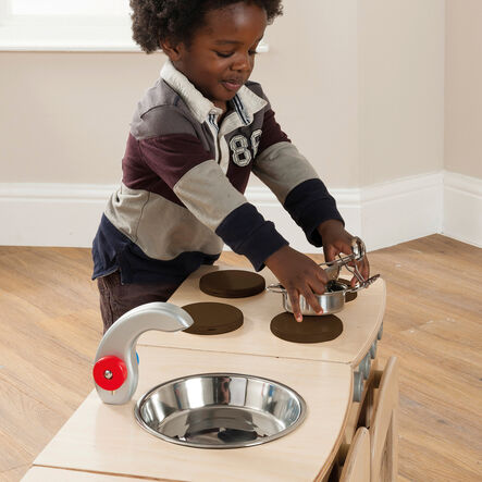 Millhouse Toddler Natural Wooden Play Kitchen 4pc  hi\-res