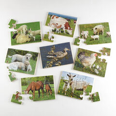 Animals and Their Young Jigsaw Puzzles 8pk  hi-res