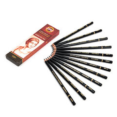 Koh-I-Noor Aquarell Charcoal Pencils 4B 12pk  hi-res