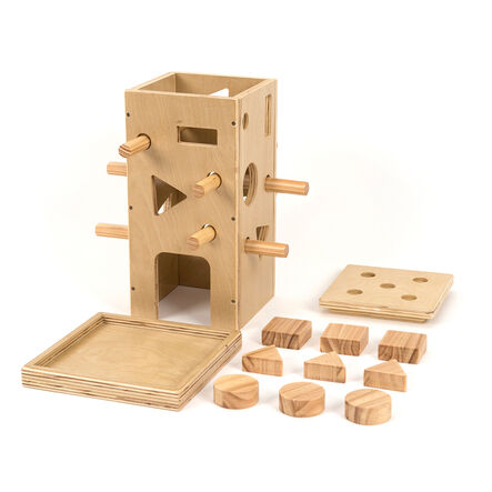 TTS Wooden Posting Activity Tower  hi\-res