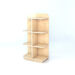 D\-End Cap Library Bookcase In Maple  hi\-res