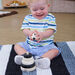Panda Black \x26 White Wooden Stacker  hi\-res