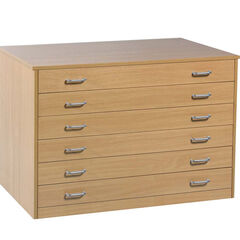 Paper Storage Six Drawer Unit H780 x W750 x L1015mm  hi-res