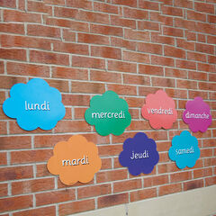 Days Of The Week French Playground Signs 7pk  hi-res