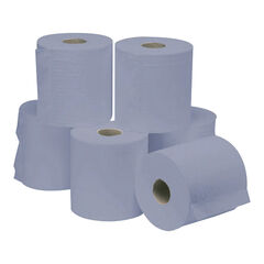 Centrefeed Single ply Blue Hand Towels 6pk  hi-res