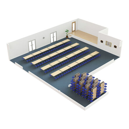 Spaceright 16 Seater Rectangular Folding Tables  hi\-res