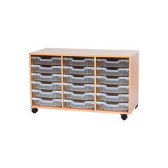 Mobile Triple Tray Storage Unit 18 Trays  hi-res