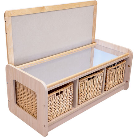 3 Bay Store Mirror\/Drywipe Board  hi\-res