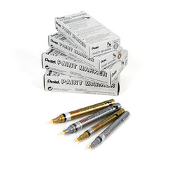 Pentel Paint Marker Pens Metallic 12pk  hi-res