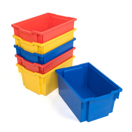 Gratnells Storage Trays 6 Pack Multicoloured Extra Deep Multicoloured hi\-res