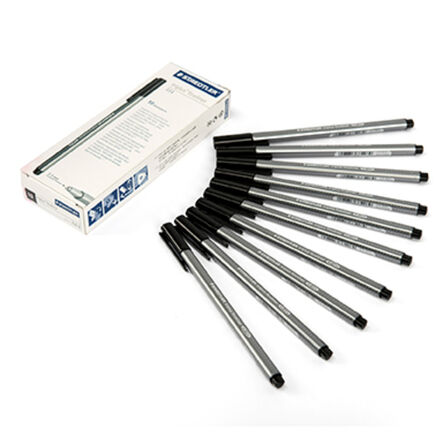 Staedtler Triplus Fineline Pens Black 10pk  hi\-res