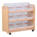 Tilted Tote Storage Trolley On Wheels  hi\-res