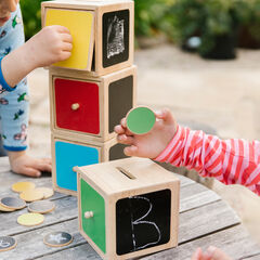 Wooden Post Sort 'n' Play Cubes  hi-res