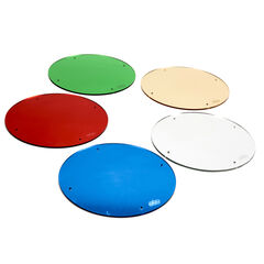 Coloured Circled Mirrors 5pk  hi-res