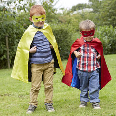 Dress up Superhero Reversible Capes and Masks 4pk  hi-res